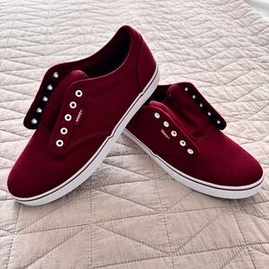 NWOT Vans Atwood Burgundy Shoes